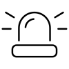ikon varningsljus