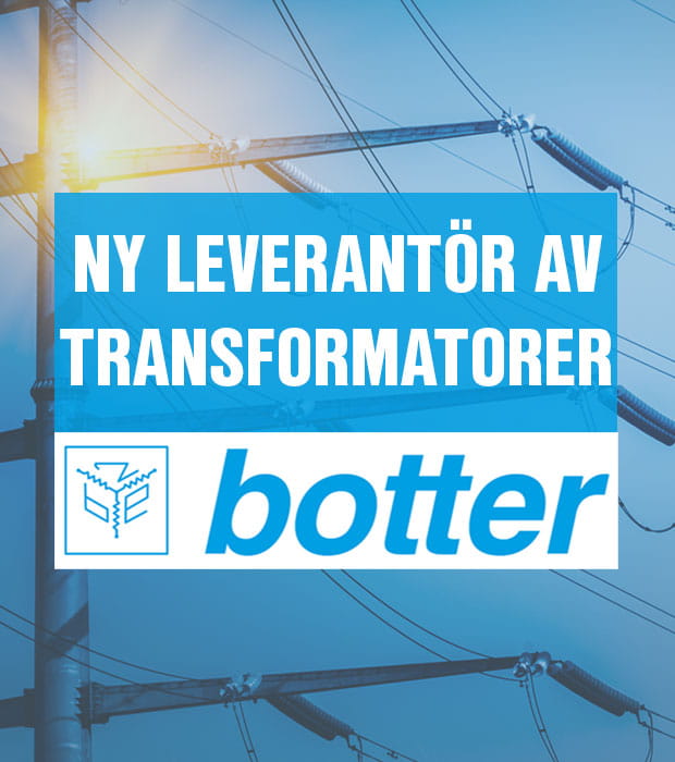 Ny leverantör av transformatorer - Botter