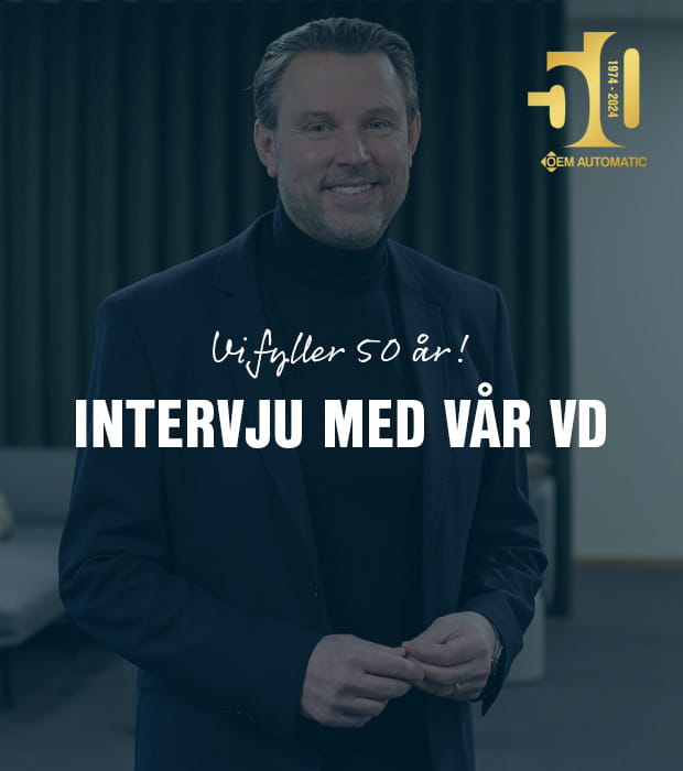 Intervju med VD Jens i samband med OEM Automatic 50 år