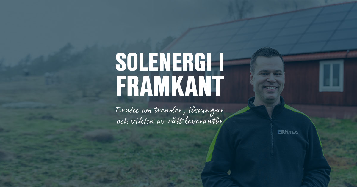 Solenergi och solcellsinstallation
