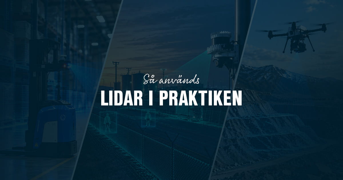 Så används LiDAR inom industri, säkerhet och robotik