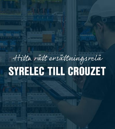 Översättningtabeller för syrelec-reläer till crouzet
