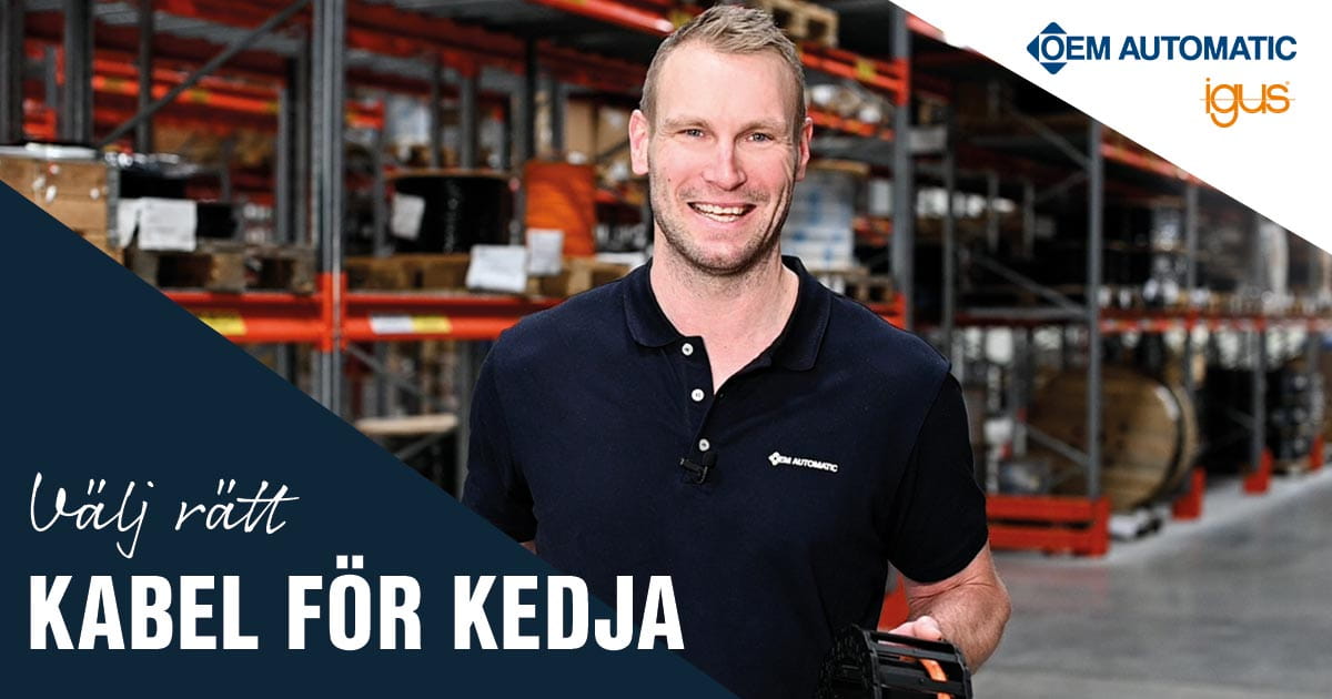 Välj rätt kabel för kabelkedja