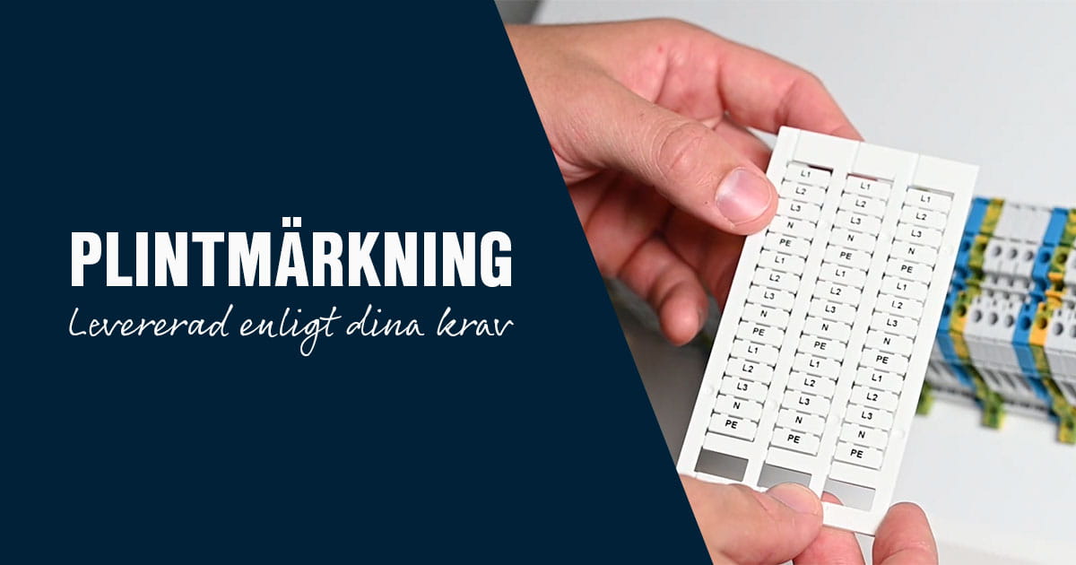 Specialmärkning för plint