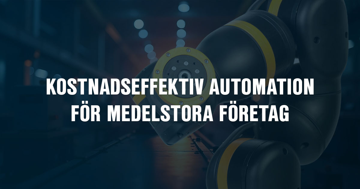 Kostnadseffektiv automation med igus