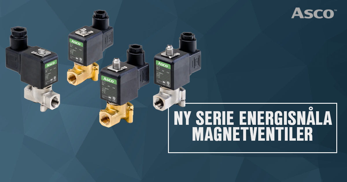 Ny serie magnetventiler