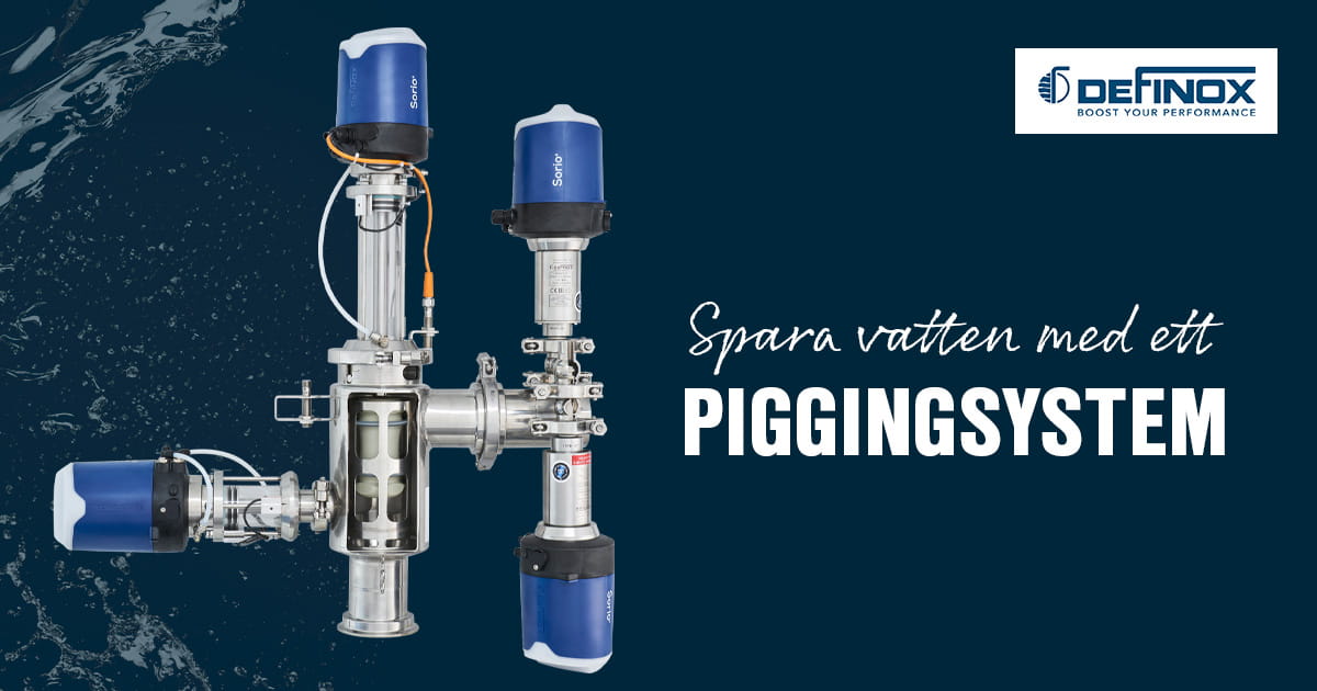 Spara vatten med pigging system
