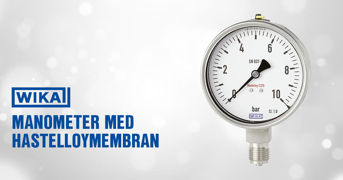 Wika manometer med hastelloymembran