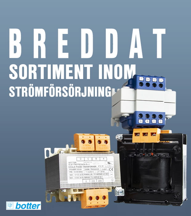 Breddat sortiment inom strömförsörjning