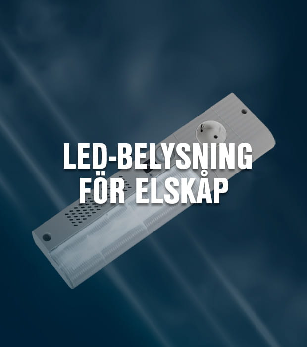 Skåpsbelysning med LED för Elskåp | Stego