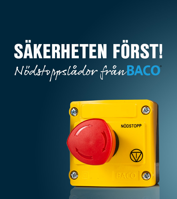 Säkerheten först! Bacos nödstoppslådor