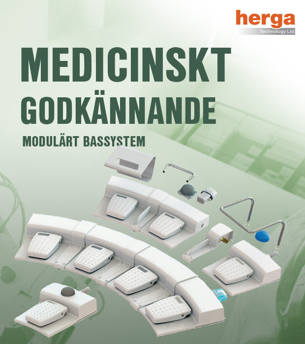 Hergas fotpedaler nu med medicinskt godkännande