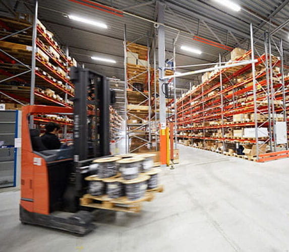 Truck på logistik