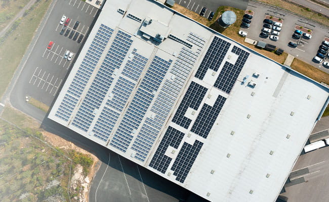 Solceller logistik