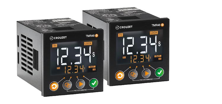 Digitala tidreläer från Crouzet Control. Serie Syr-Line.