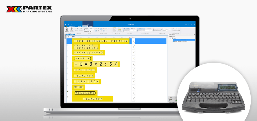 OEM Automatic partex märkning