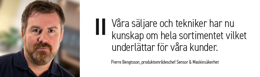 Pierre Bengtsson om sammanslagningen av produktområde Sensor och Maskinsäkerhet