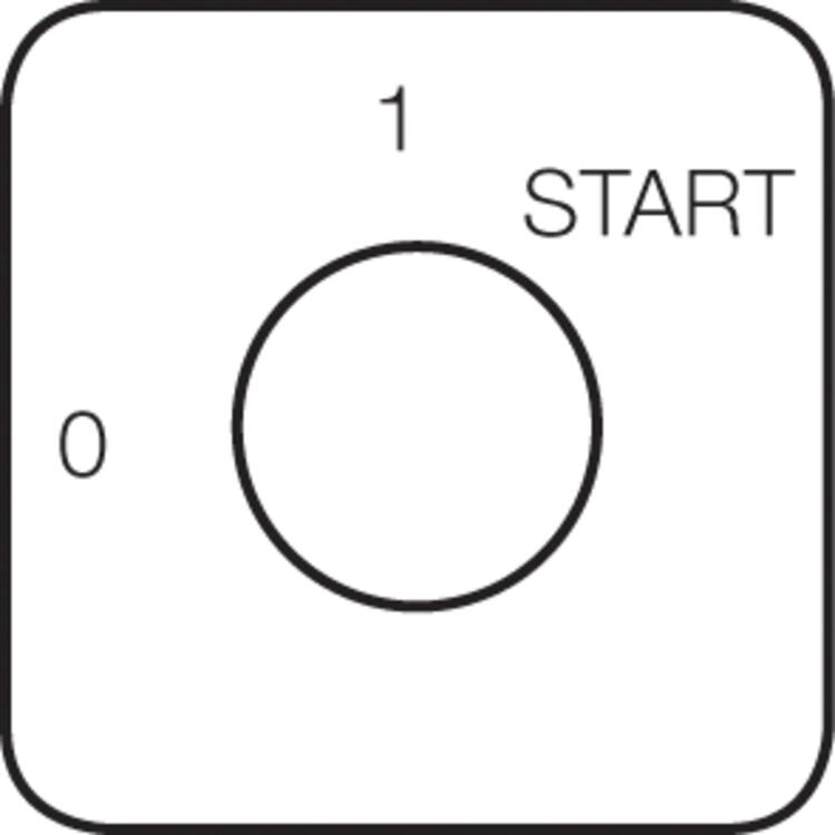 Återfjädrande Start-1 Skylt. PR12