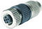 M12 Harax connector female A-coded 3pole