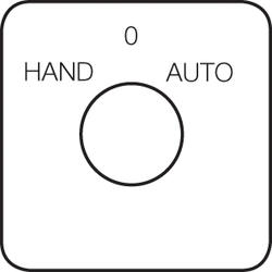 Engraved plats "HAND - 0 - AUTO" C8