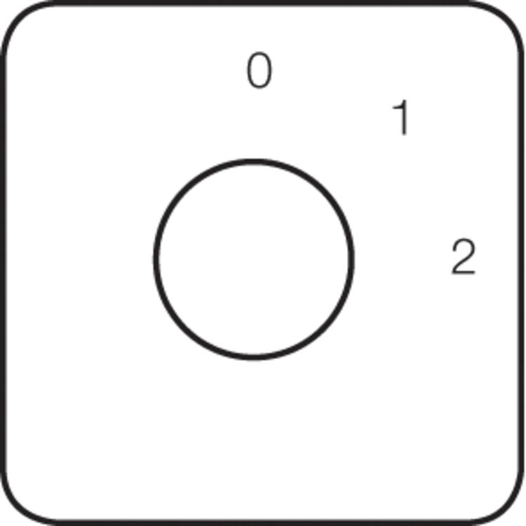 Gruppströmställare Skylt. PR12