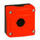 Produktbild manöverlåda 1-håls röd/svart obestyckad