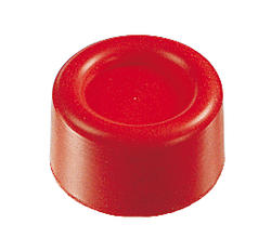 Produktbild silikonhuv Ø22,5 mm röd för plantryckknapp