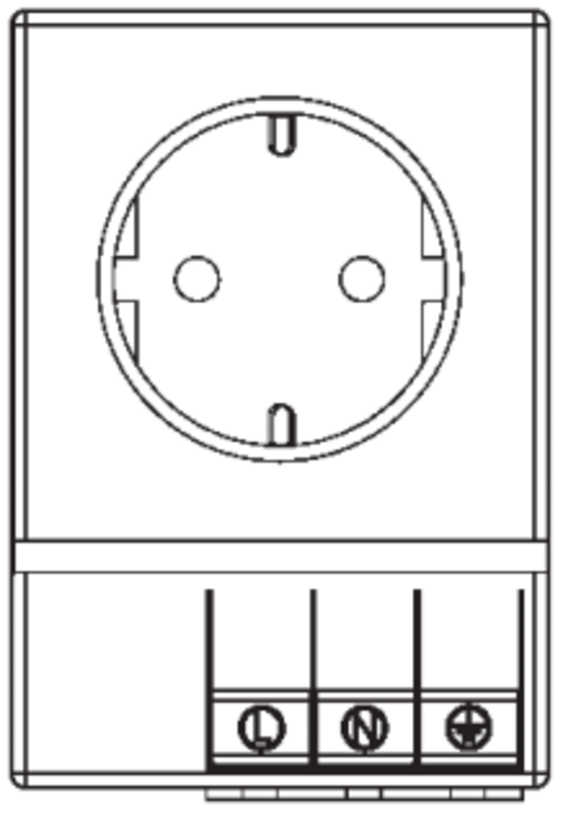 Produktritning apparatuttag SD035 Norden , Tyskland, Ryssland utan säkring 03500.0-01